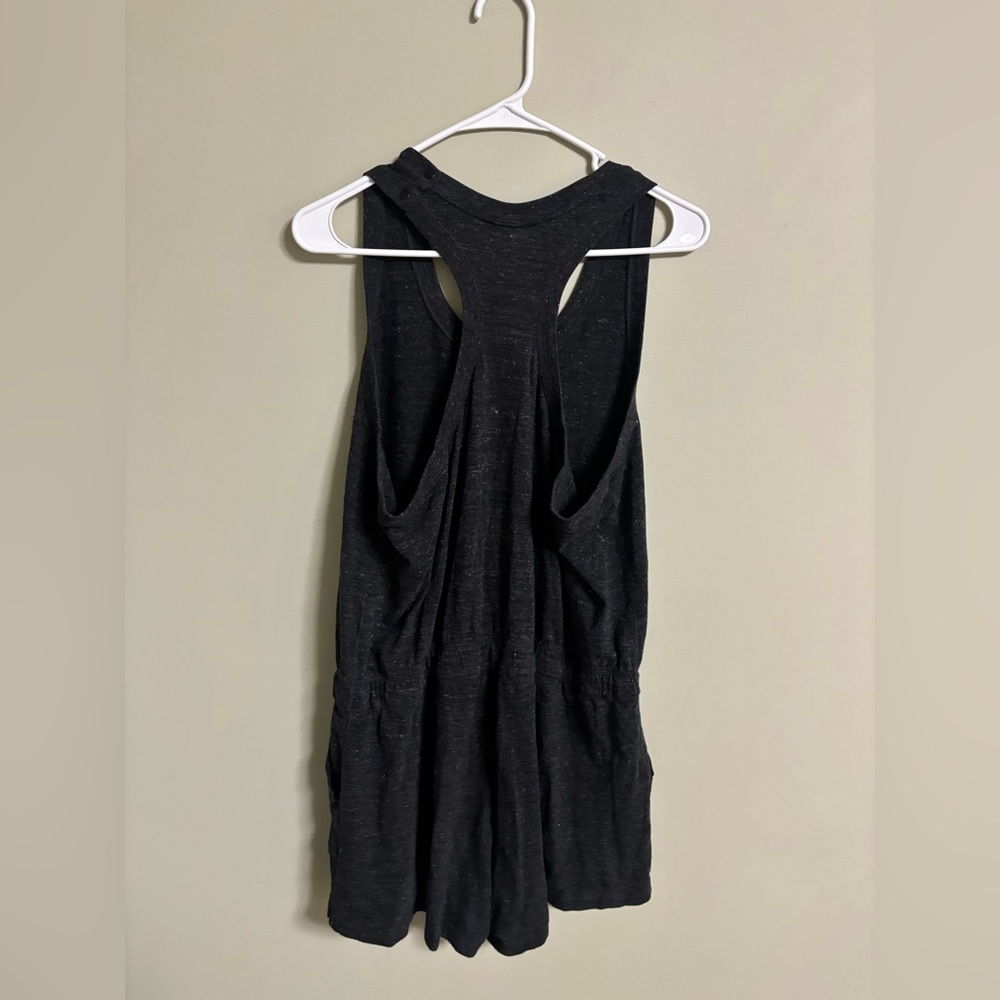 Nike Black Tank Romper with Drawstring - Picture 2 of 8
